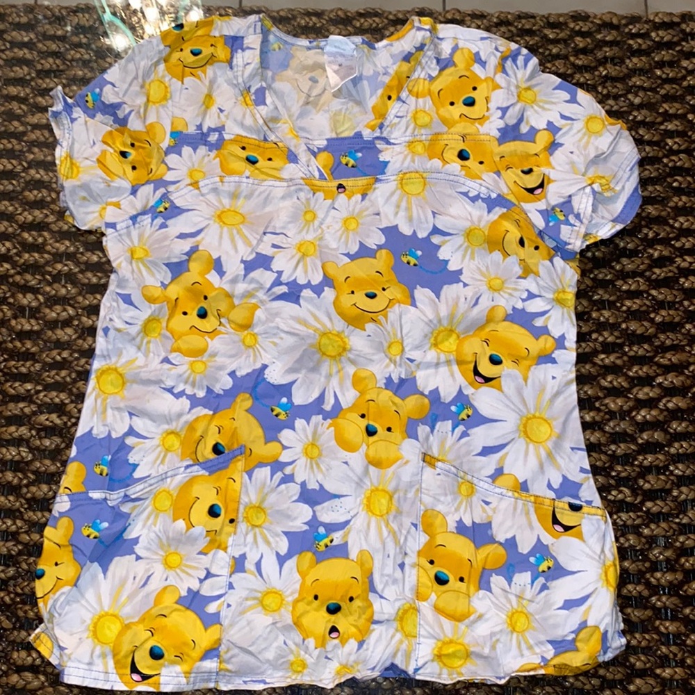 Pooh Bear Scrub Top
